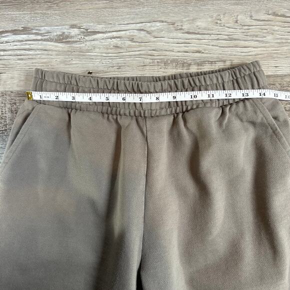 Oakley Relaxed Fit Sweatpants Taupe Fleece Joggers Small Athleisure Cozy - Picture 7 of 9